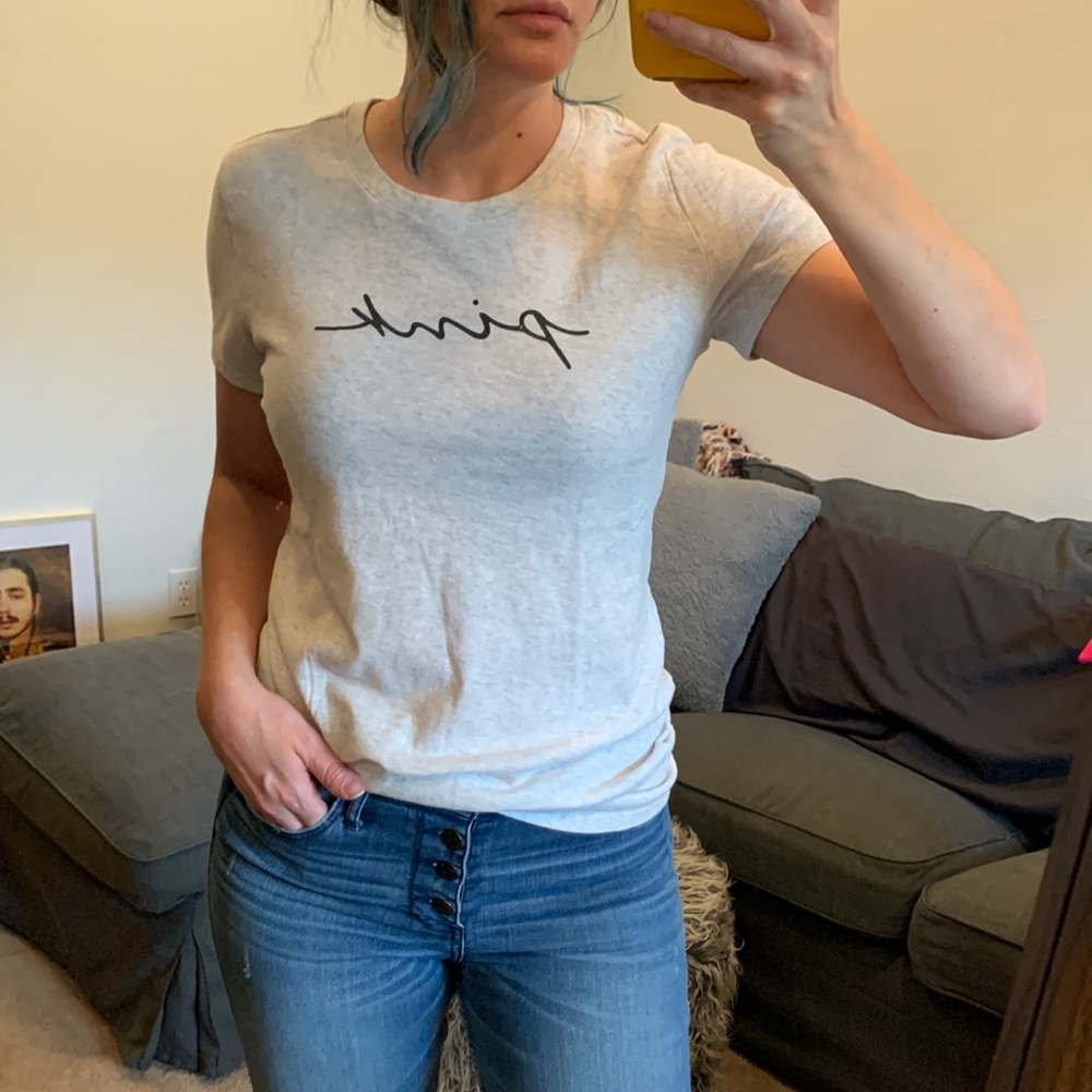 PINK logo tee